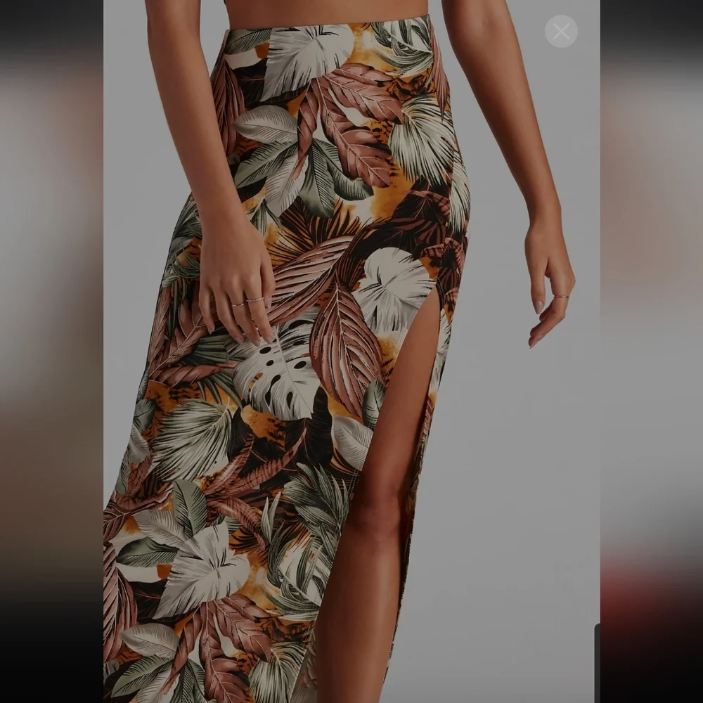 Windsor Tropical Maxi Skirt - Picture 6 of 8